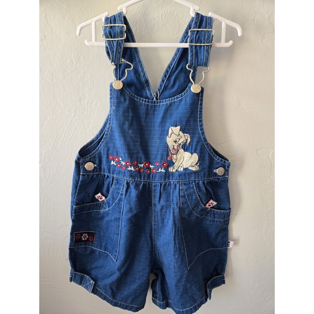 Vintage 102 Dalmatians Overall One-Piece 24 Months Dog Embroidered 100% Cotton